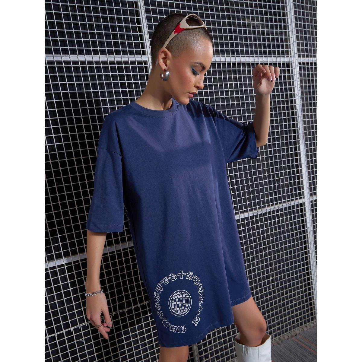Sassafras X Styli  Futoku Graphic Print Oversized T-Shirt Dress-women-clothing-dresses-image-6
