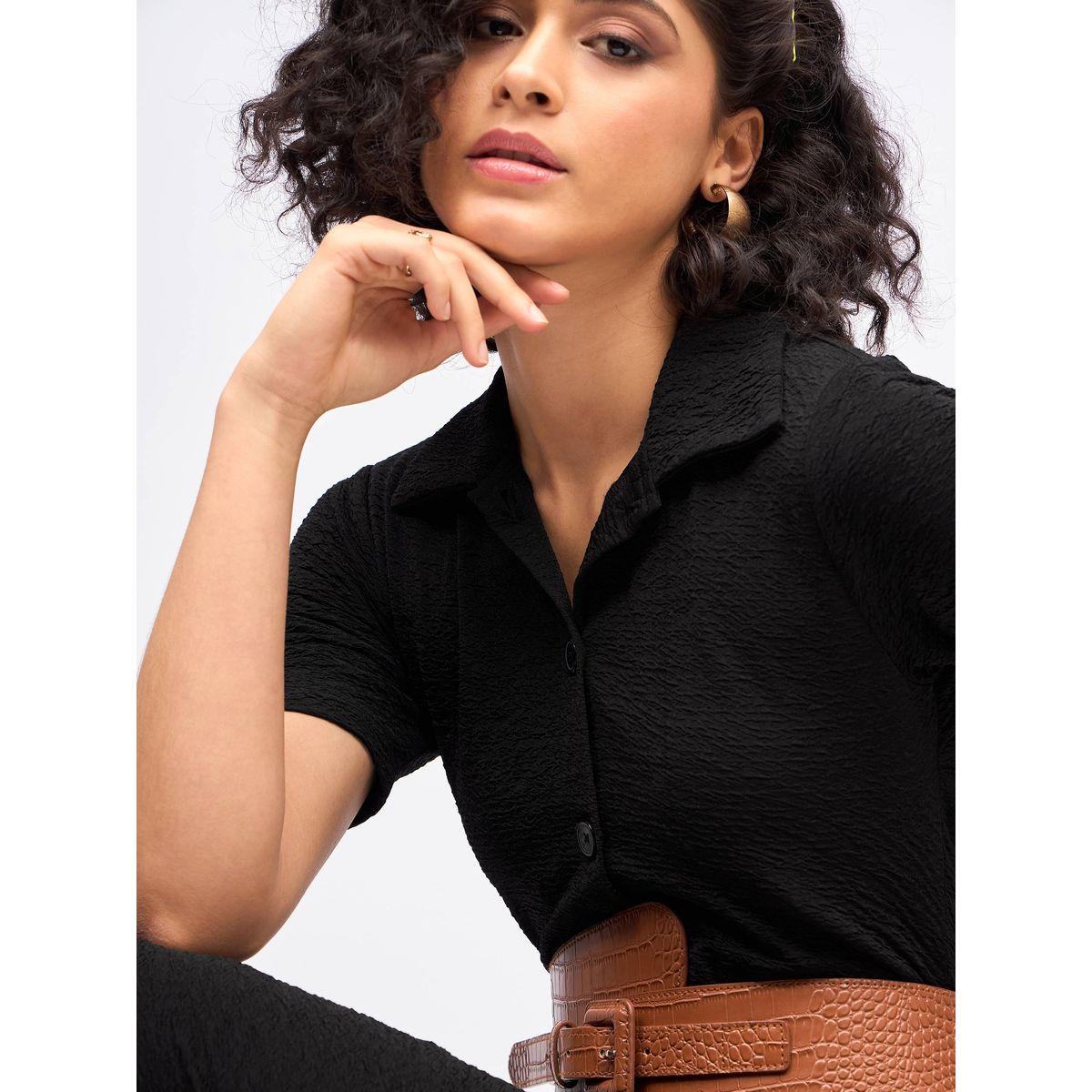 فستان ميدي ضيق بتفاصيل محبوكة مع ازرار غلق ساسافراس × ستايلي-women-clothing-dresses-image-4