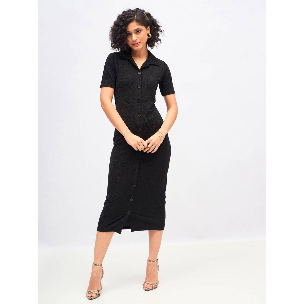 Sassafras X Styli  Knitted Front Button Bodycon Midi Dress-women-clothing-dresses-image-8