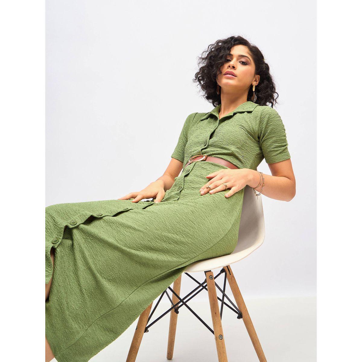 Sassafras X Styli  Knitted Front Button Bodycon Midi Dress-women-clothing-dresses-image-2