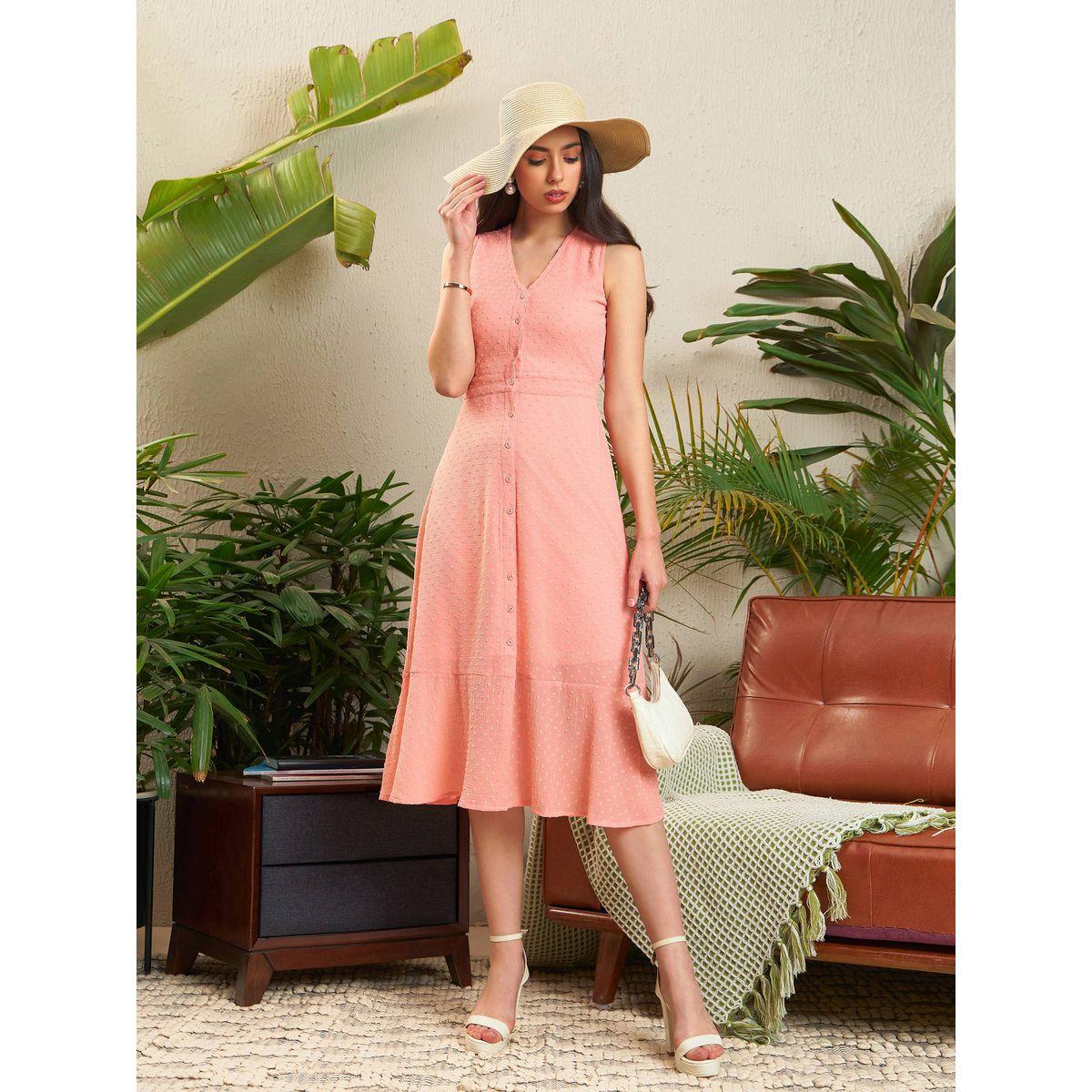 Sassafras X Styli  Dobby Frill Hem Midi Dress-women-clothing-dresses-image-2