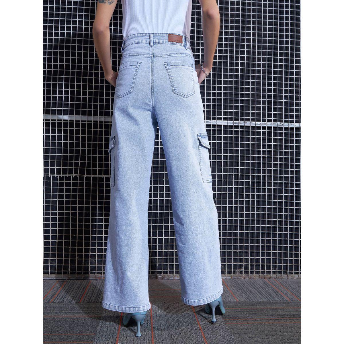 Sassafras X Styli  Cargo Straight Jeans with Belt Loops-women-clothing-bottoms-jeans-image-5