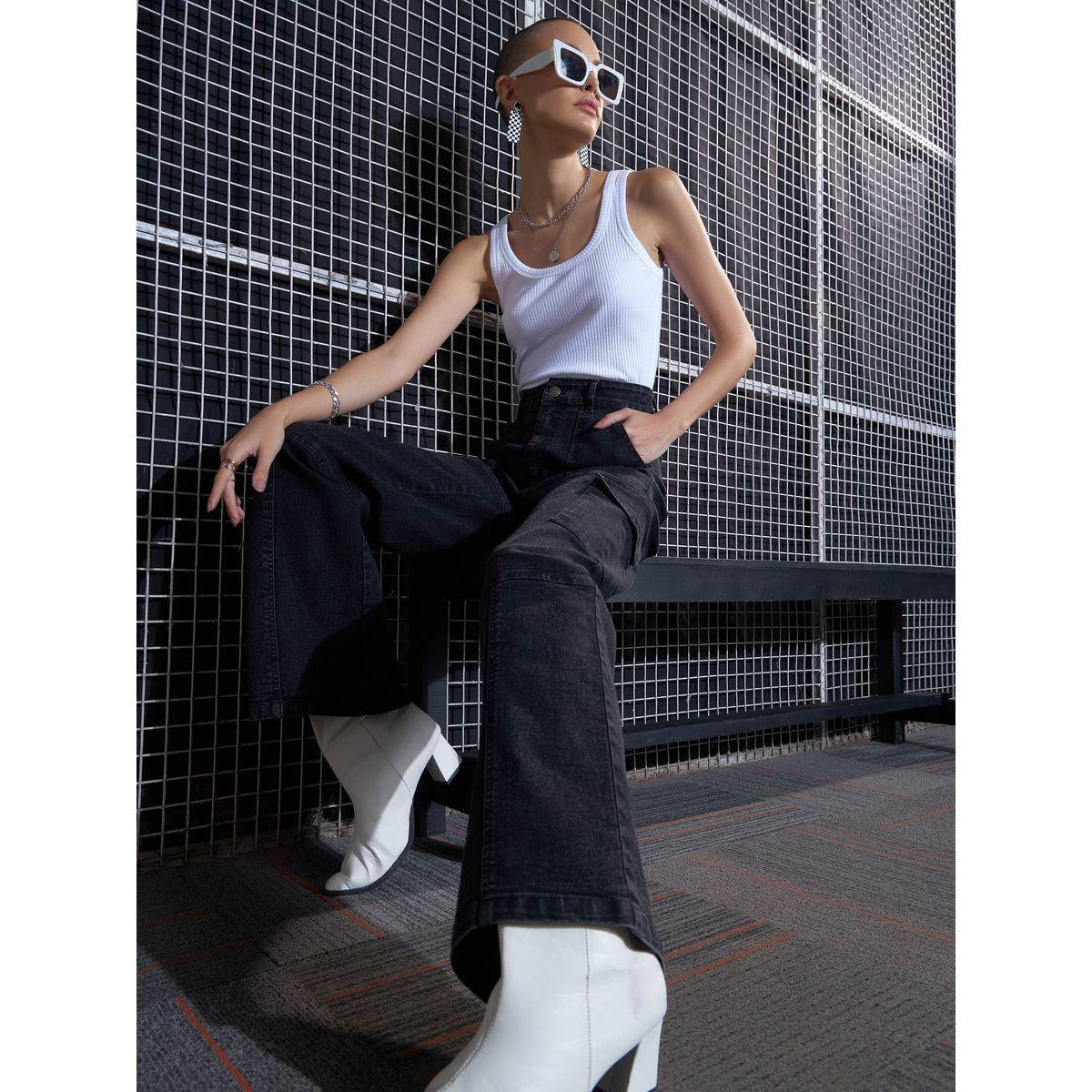 Sassafras X Styli  Cargo Straight Jeans with Belt Loops-women-clothing-bottoms-jeans-image-6