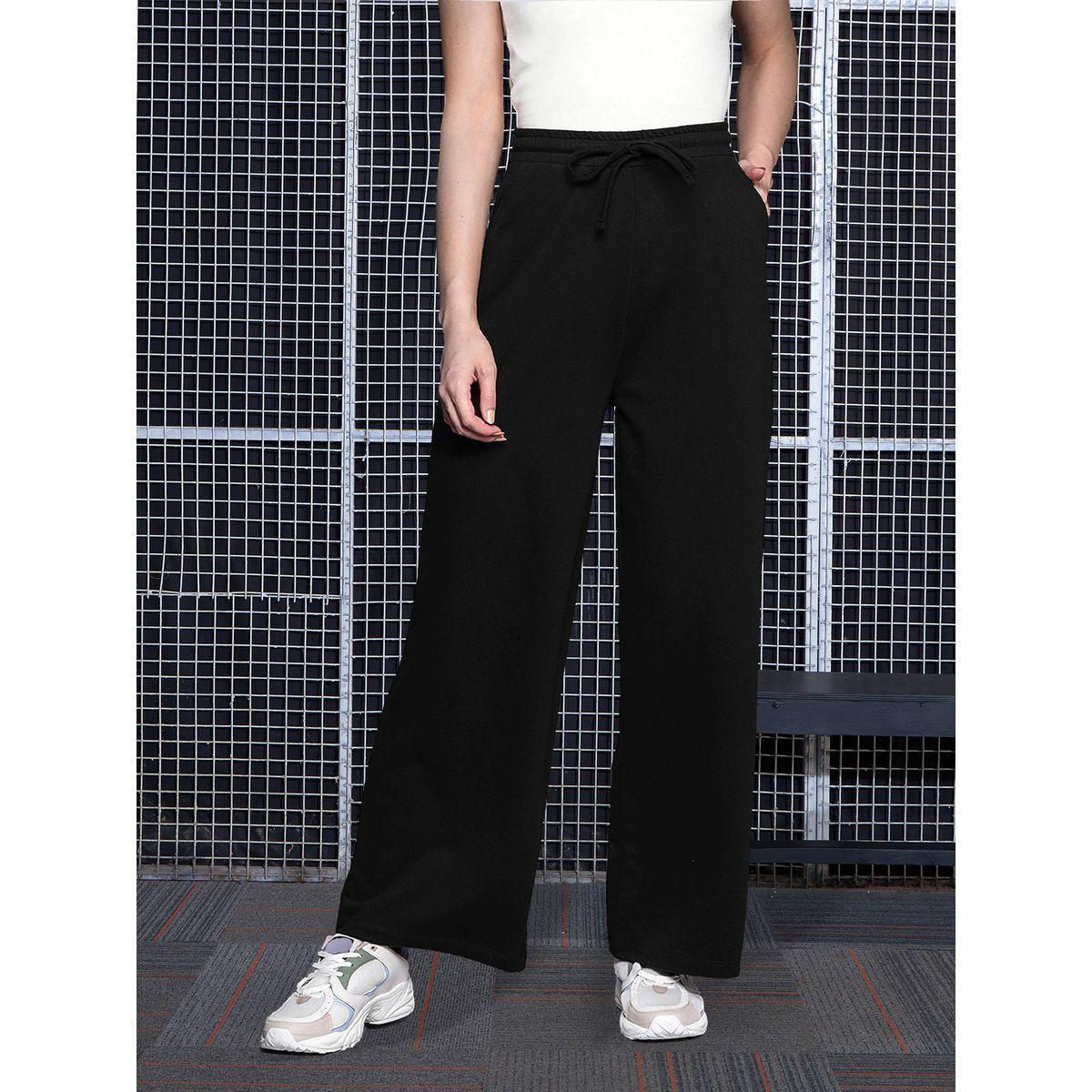 بنطال تيري رياضي برباط خصر ساسافراس × ستايلي-women-clothing-bottoms-trousers-image-1