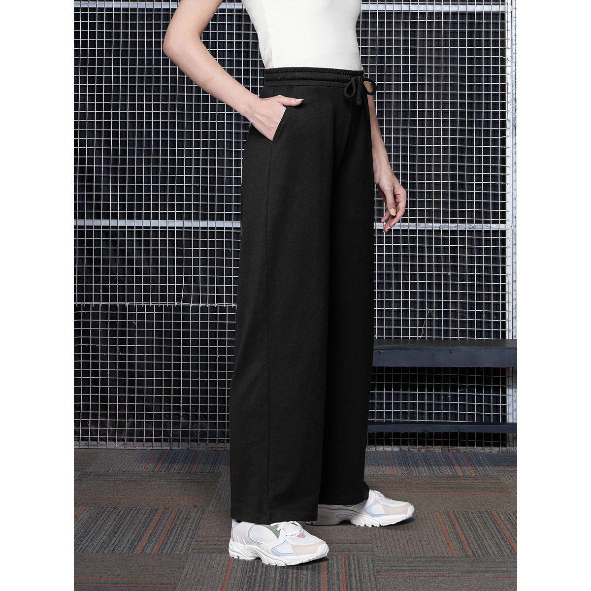 بنطال تيري رياضي برباط خصر ساسافراس × ستايلي-women-clothing-bottoms-trousers-image-3