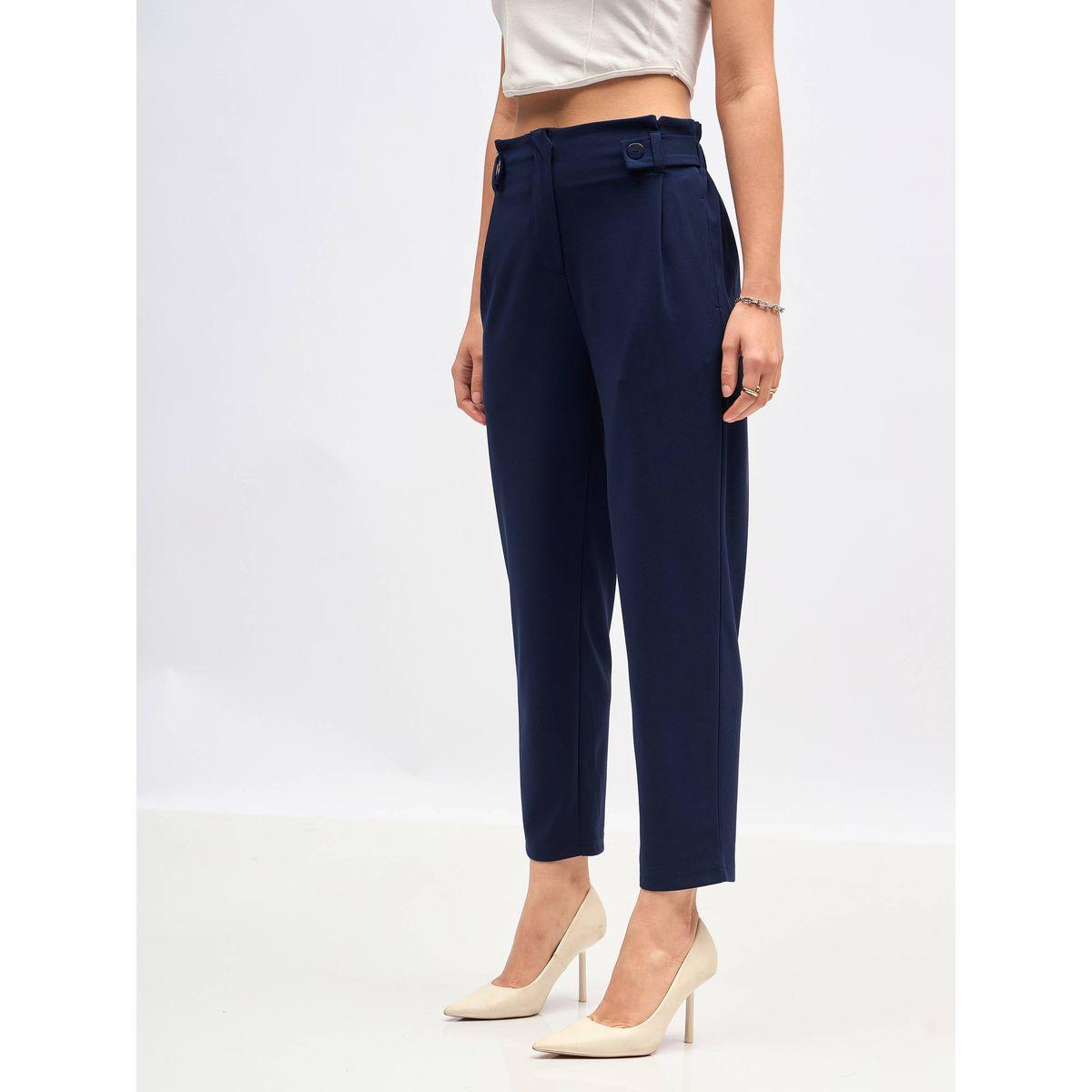 Sassafras X Styli  Front Button Paperbag Waist Pants-women-clothing-bottoms-trousers-image-3