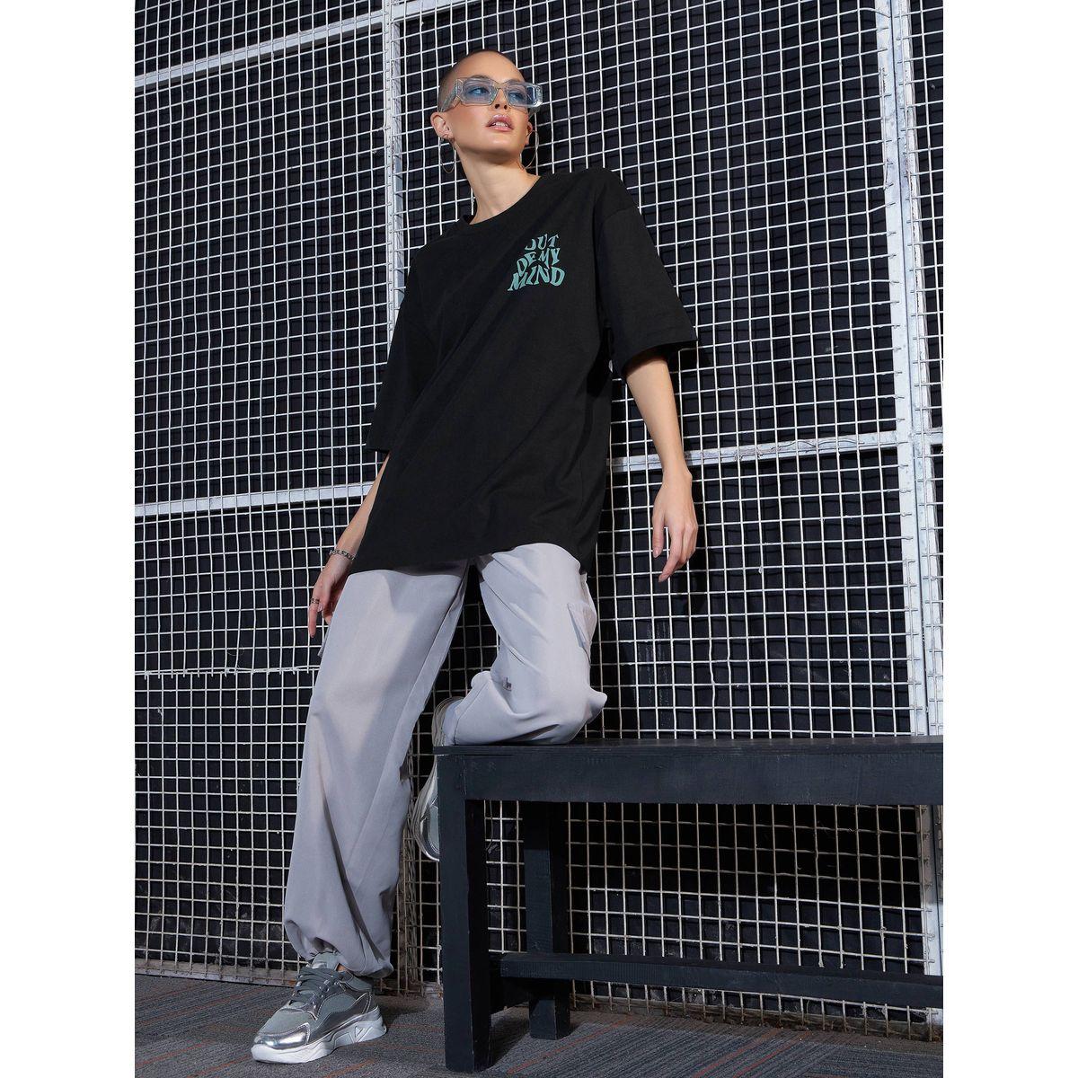 Sassafras X Styli  Oversized Out Of My Mind Graphic Drop Shoulder T-Shirt-women-clothing-tshirts-image-6
