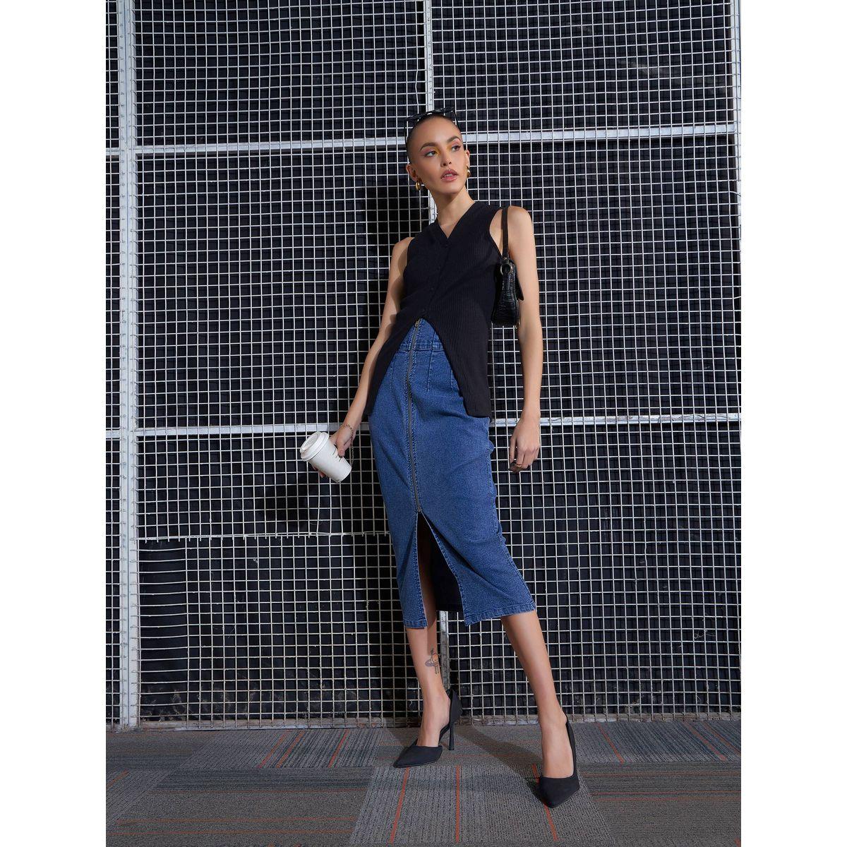 Sassafras X Styli  Rib Front Button Sleeveless Top-women-clothing-shirtsandblouses-blouses-image-2