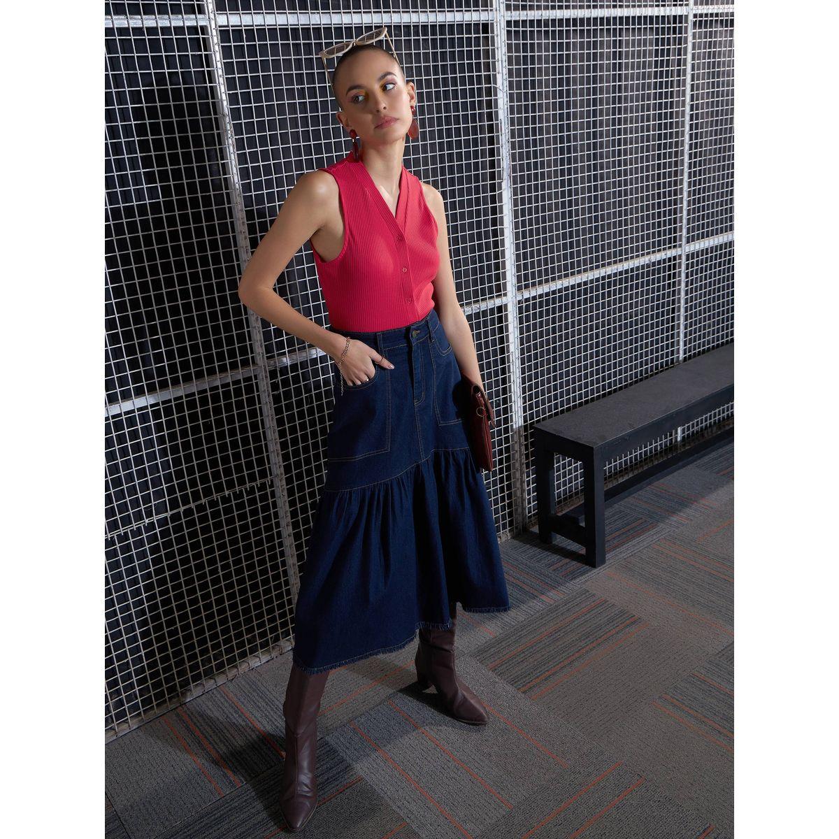 Sassafras X Styli  Rib Front Button Sleeveless Top-women-clothing-shirtsandblouses-blouses-image-6