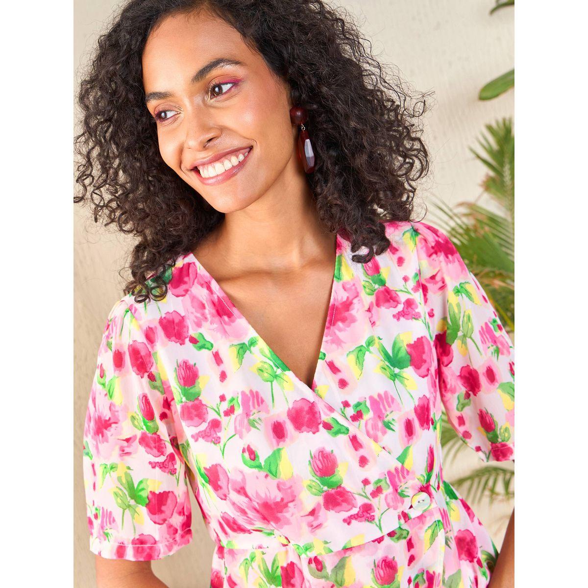 بلوزة بيبلوم بطبعة زهور ونمط لف ساسافراس × ستايلي-women-clothing-shirtsandblouses-blouses-image-4