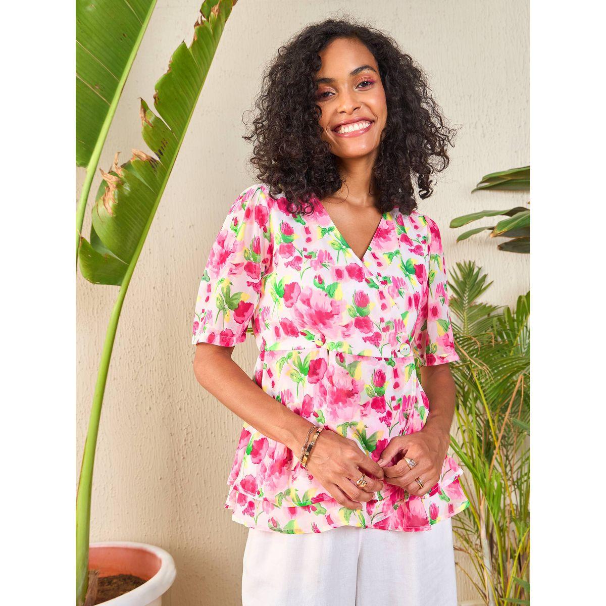 بلوزة بيبلوم بطبعة زهور ونمط لف ساسافراس × ستايلي-women-clothing-shirtsandblouses-blouses-image-6