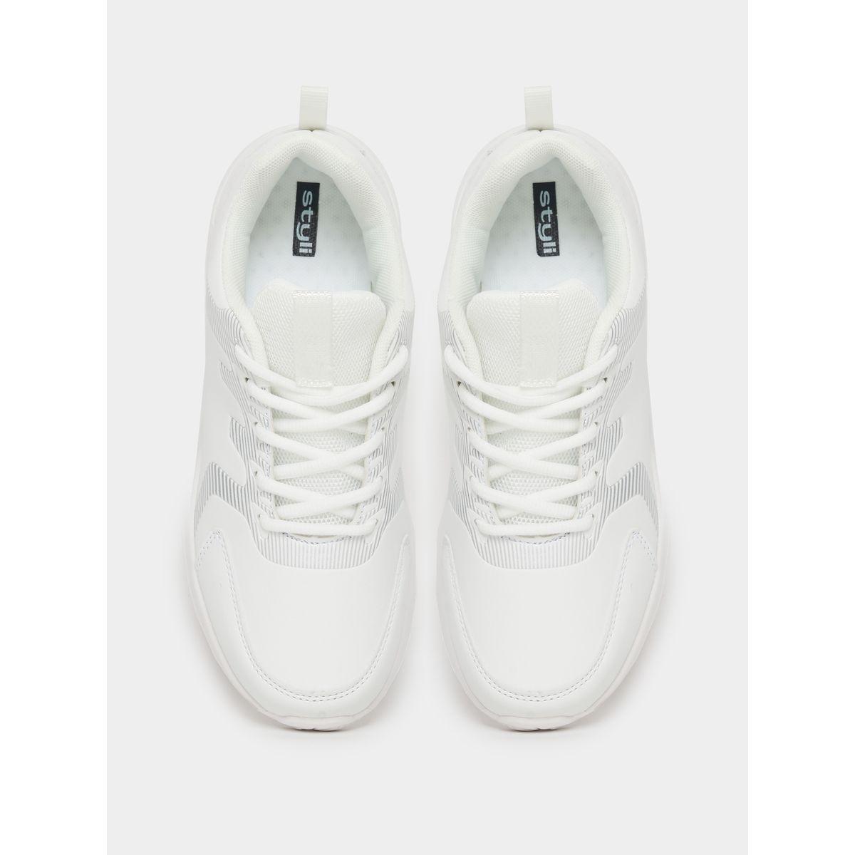 Styli Contrast Panel Lace Up Sneakers-women-shoes-sneakers-image-6