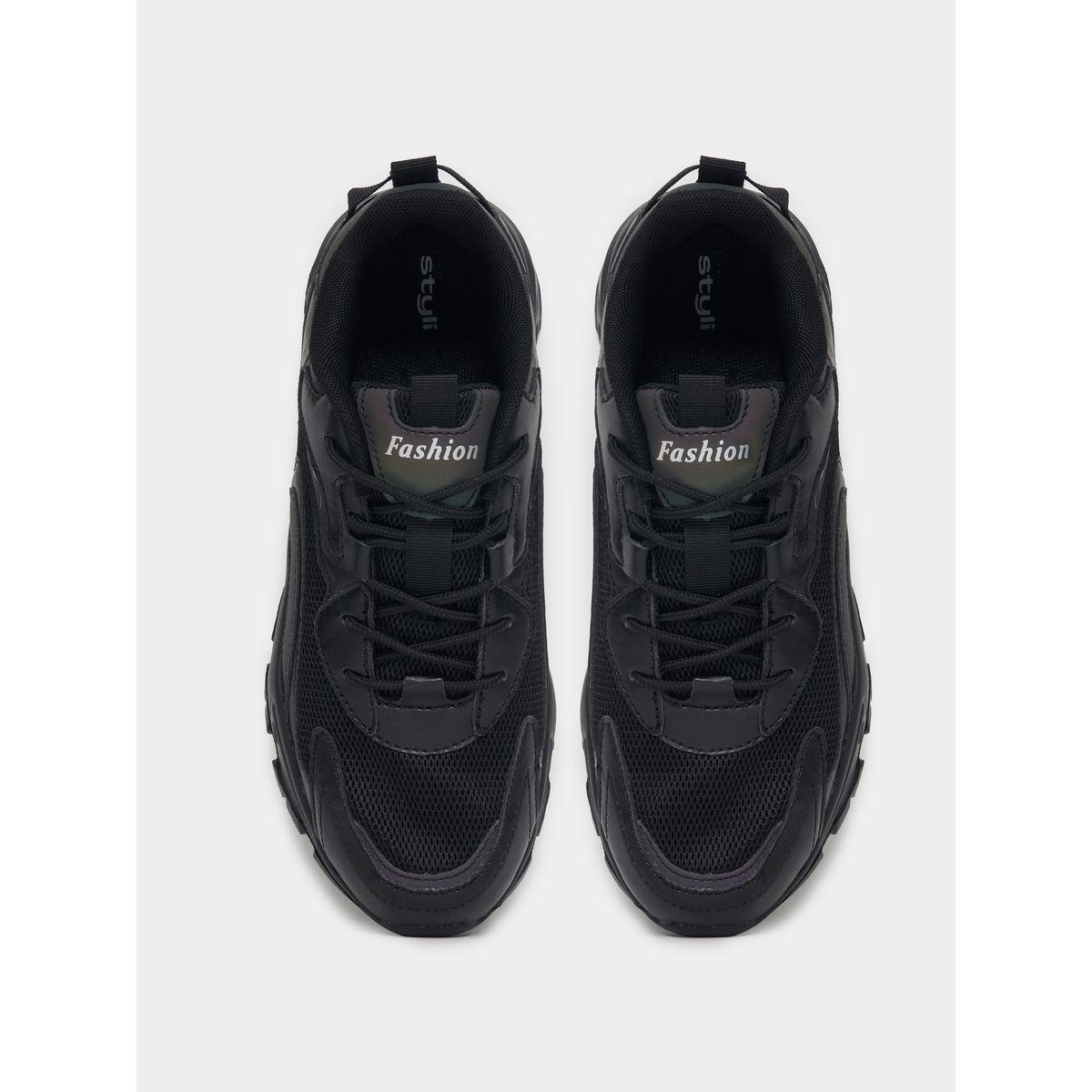 Styli Mesh Panel Chunky Sneakers-women-shoes-sneakers-image-6