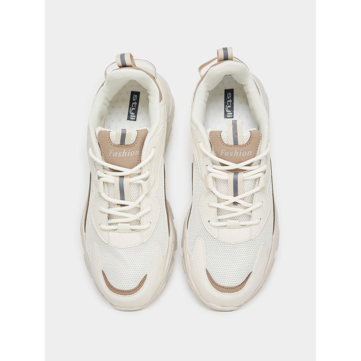 Styli Mesh Panel Chunky Sneakers-women-shoes-sneakers-image-6