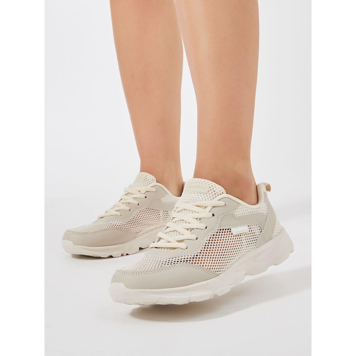 Styli Mesh Upper Lace Up Sneakers-women-shoes-sneakers-image-1