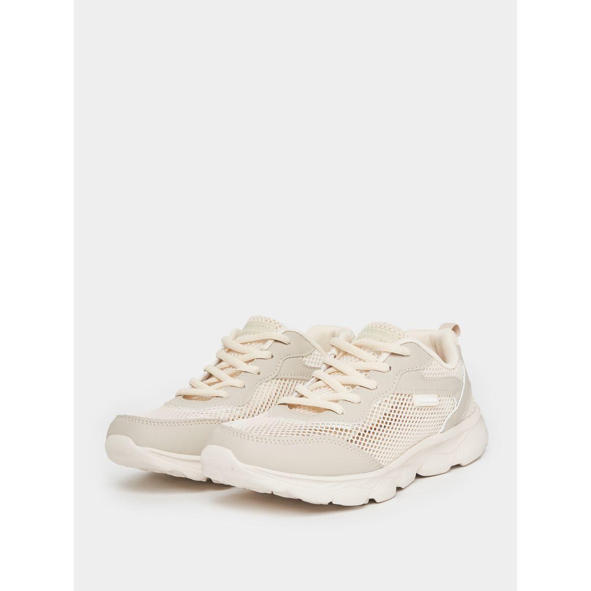 Styli Mesh Upper Lace Up Sneakers-women-shoes-sneakers-image-2