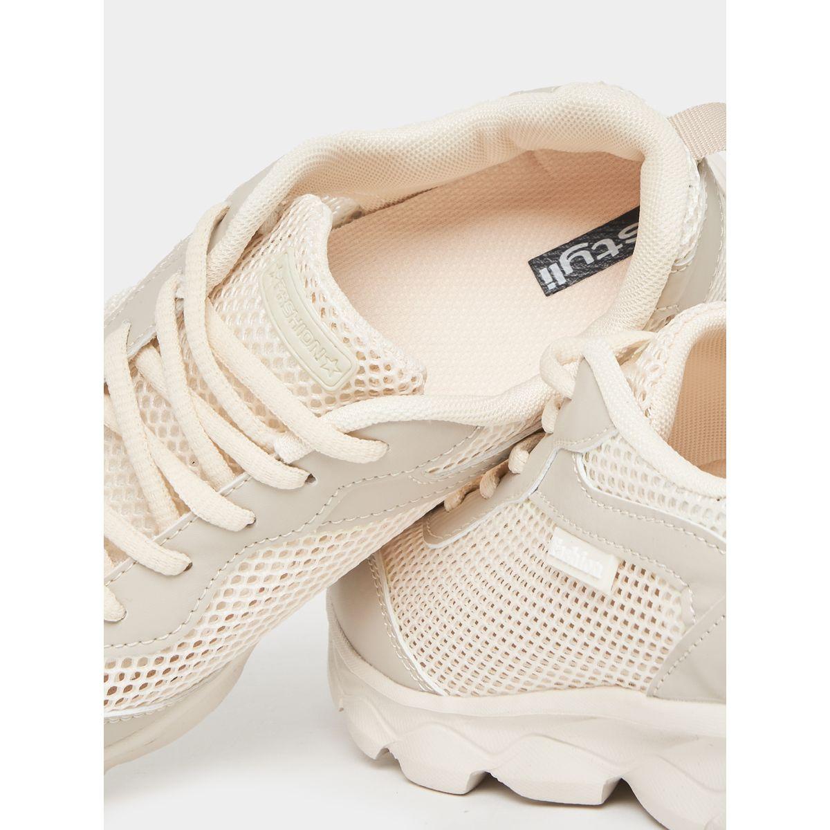 Styli Mesh Upper Lace Up Sneakers-women-shoes-sneakers-image-5