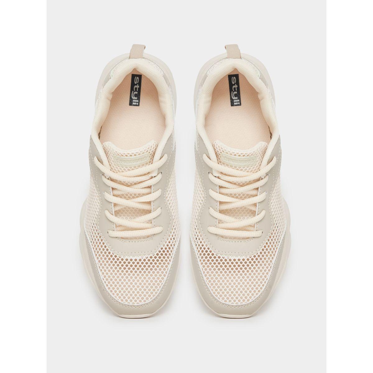 Styli Mesh Upper Lace Up Sneakers-women-shoes-sneakers-image-6