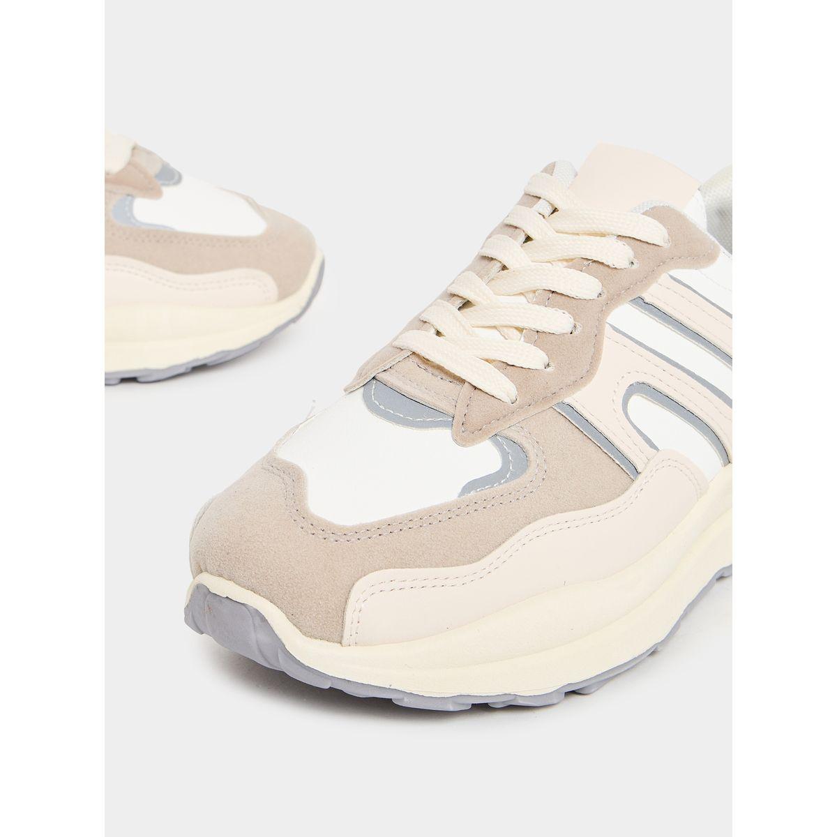 Styli Color Block Lace-Up Sneakers-women-shoes-sneakers-image-3