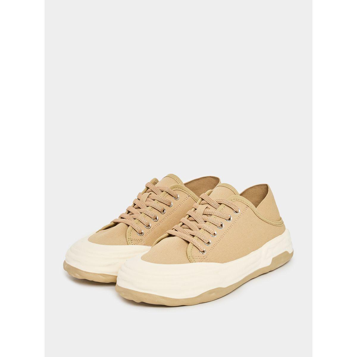 Styli Canvas Look Lace-Up Sneakers-women-shoes-loafersandmoccasins-image-2