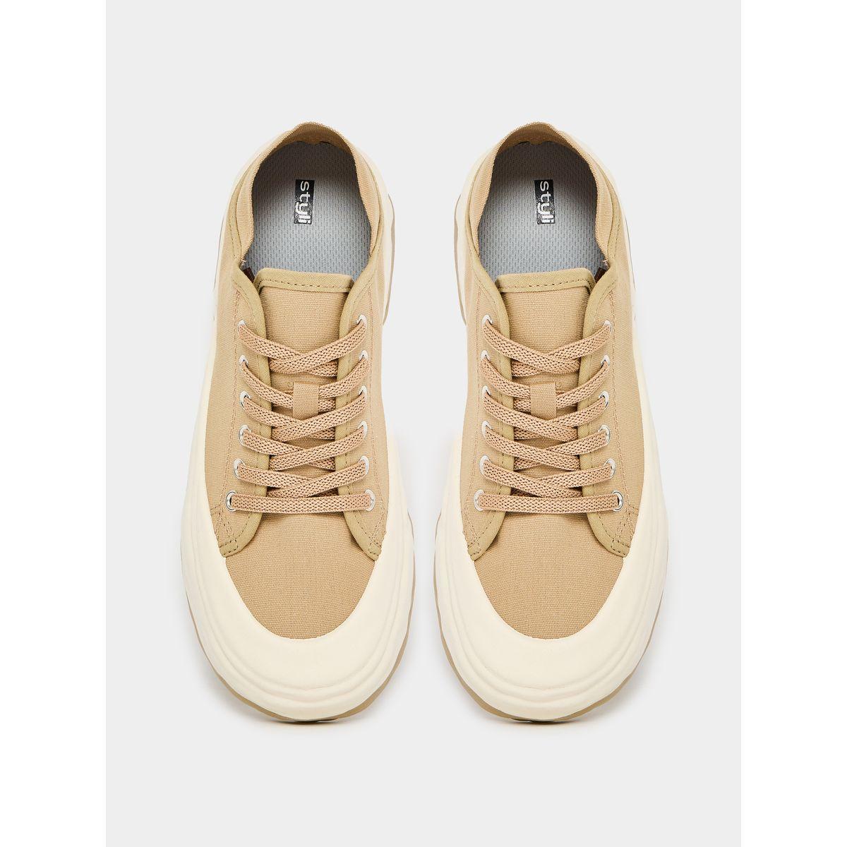 Styli Canvas Look Lace-Up Sneakers-women-shoes-loafersandmoccasins-image-5