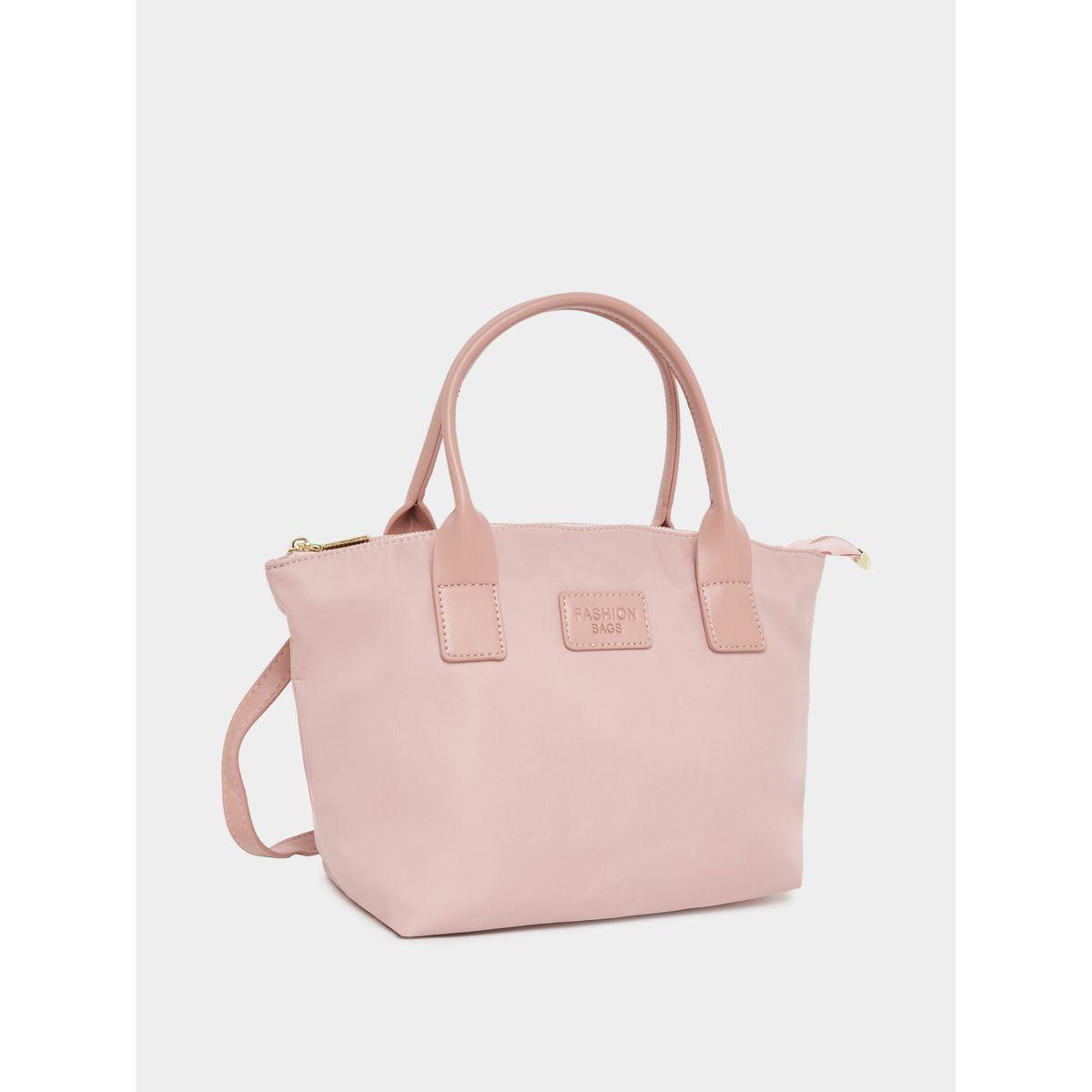 Styli Patch Detail Shopper Bag with Zip Closure-women-bagsandwallets-handbags-image-1