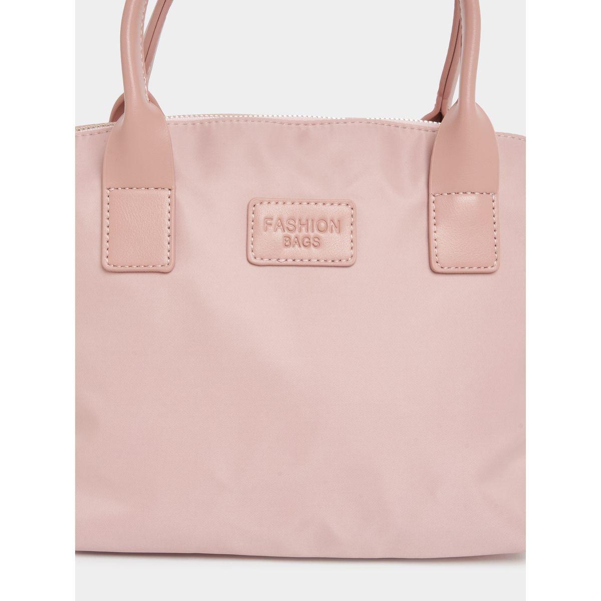 Styli Patch Detail Shopper Bag with Zip Closure-women-bagsandwallets-handbags-image-3
