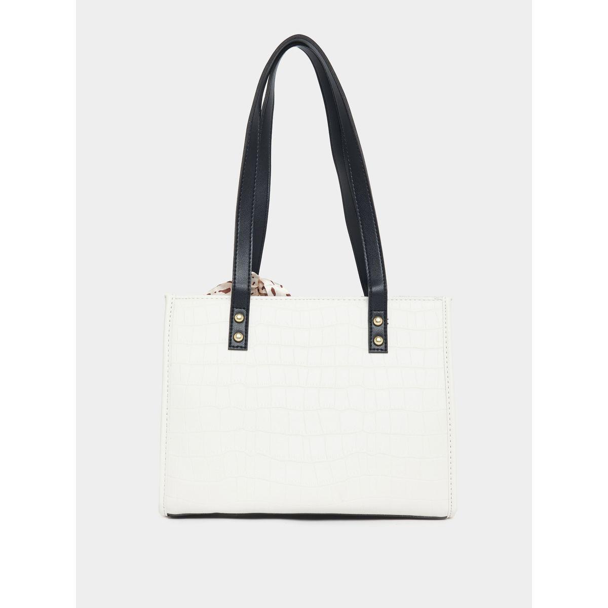 Styli Color Block Ribbon Detail Shoulder Bag-women-bagsandwallets-handbags-image-2