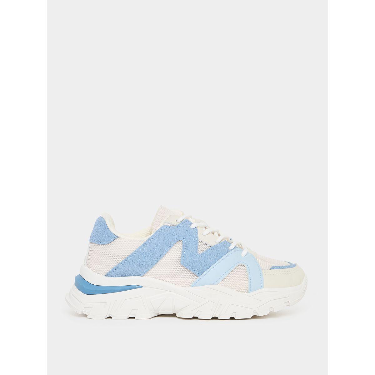 Styli Textured Chunky Sole Sneakers-women-shoes-sneakers-image-1