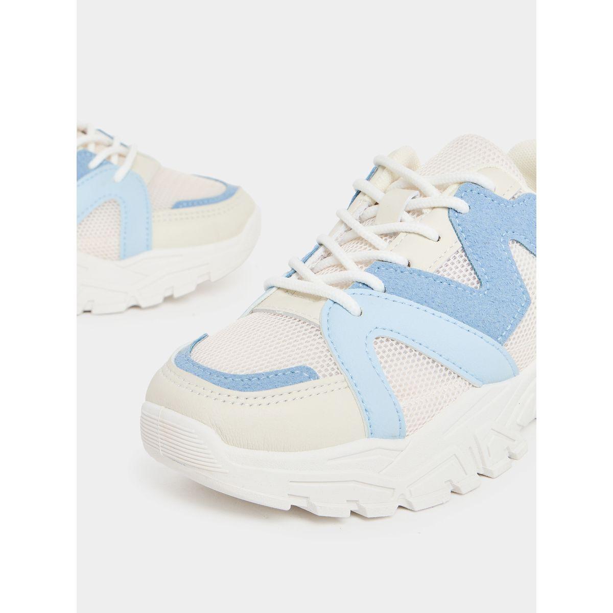Styli Textured Chunky Sole Sneakers-women-shoes-sneakers-image-3