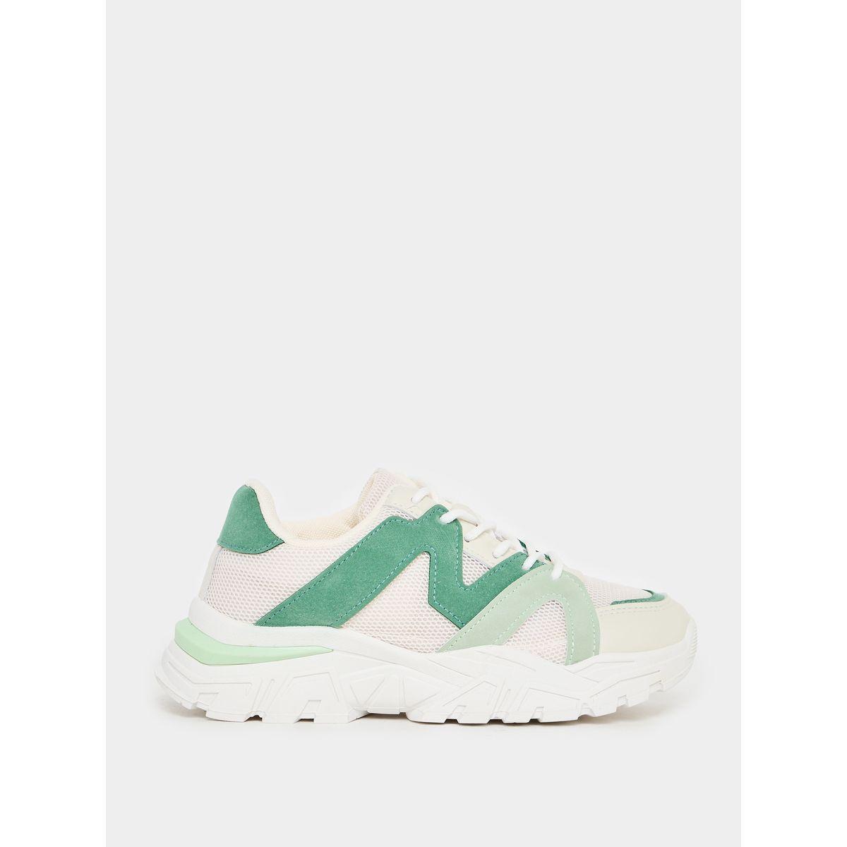 Styli Textured Chunky Sole Sneakers-women-shoes-sneakers-image-1
