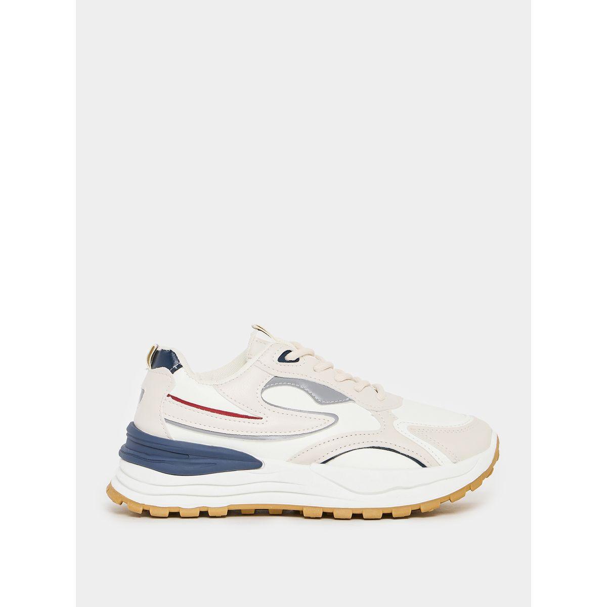 Styli Color Block Lace Up Sneakers-women-shoes-sneakers-image-1