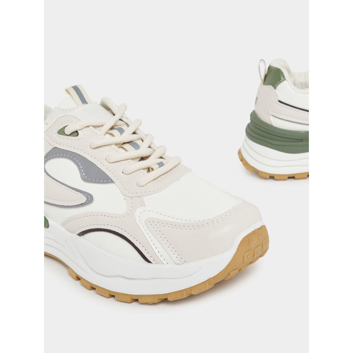 Styli Color Block Lace Up Sneakers-women-shoes-sneakers-image-3
