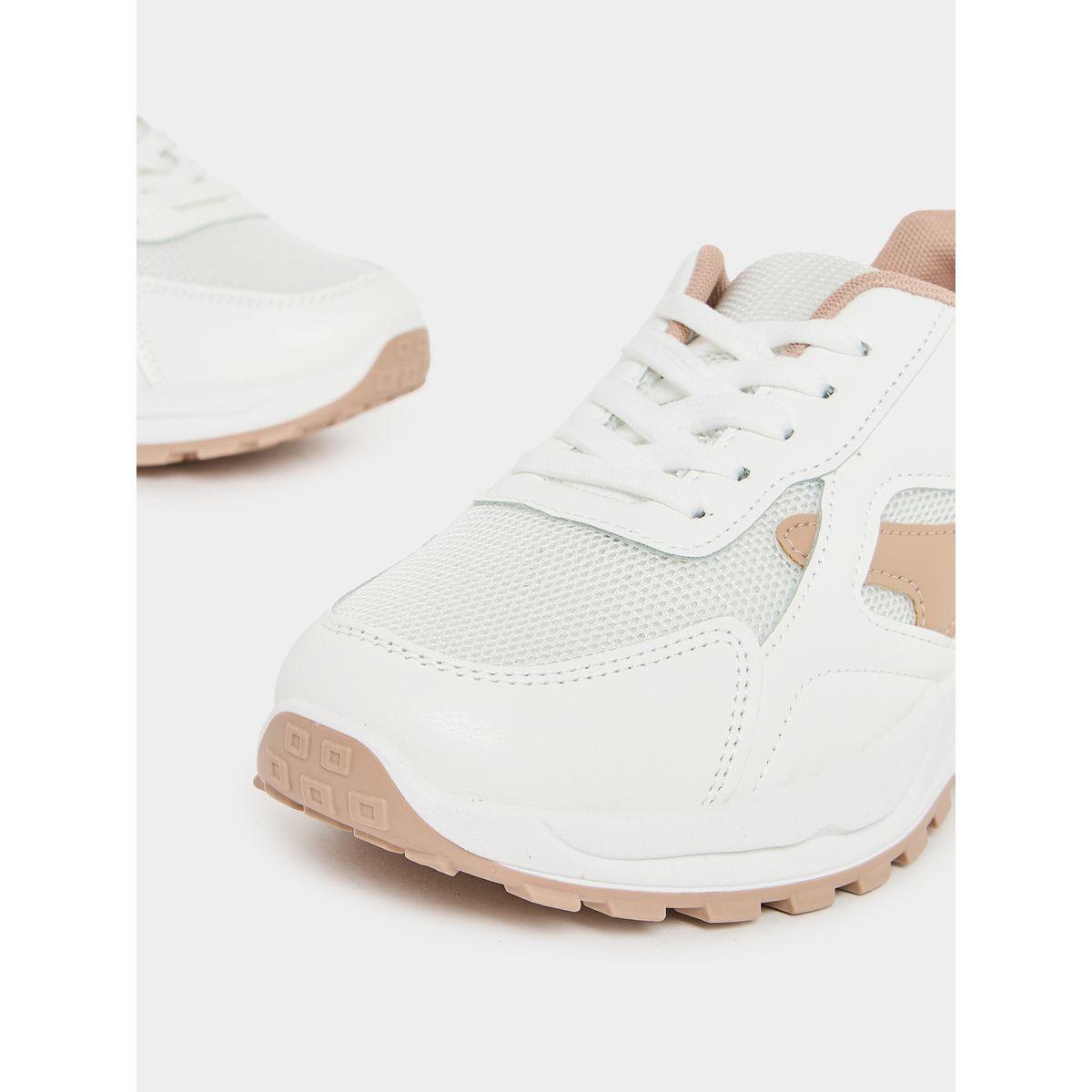 Styli Textured Lace Up Sneakers-women-shoes-sneakers-image-3