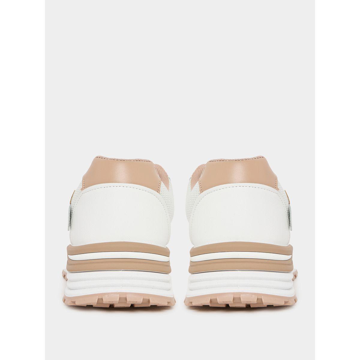 Styli Textured Lace Up Sneakers-women-shoes-sneakers-image-4
