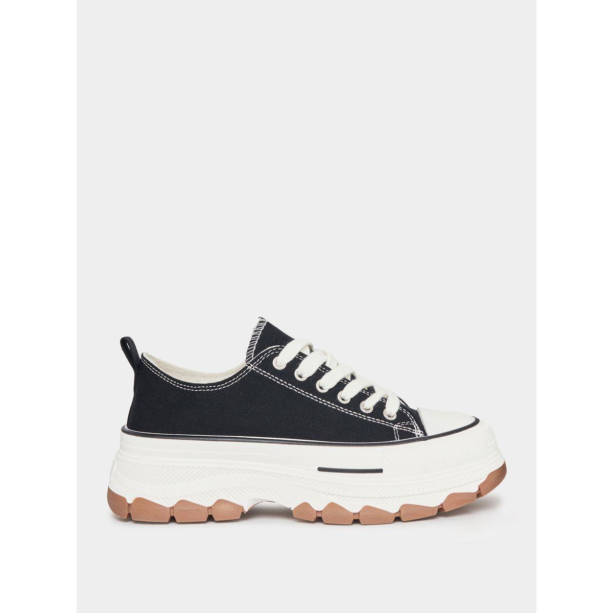 Styli Canvas Lace Up Platform Sneakers-women-shoes-sneakers-image-3