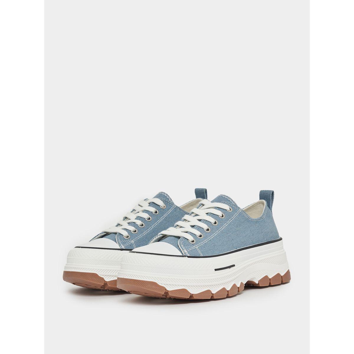 Styli Canvas Lace Up Platform Sneakers-women-shoes-sneakers-image-2