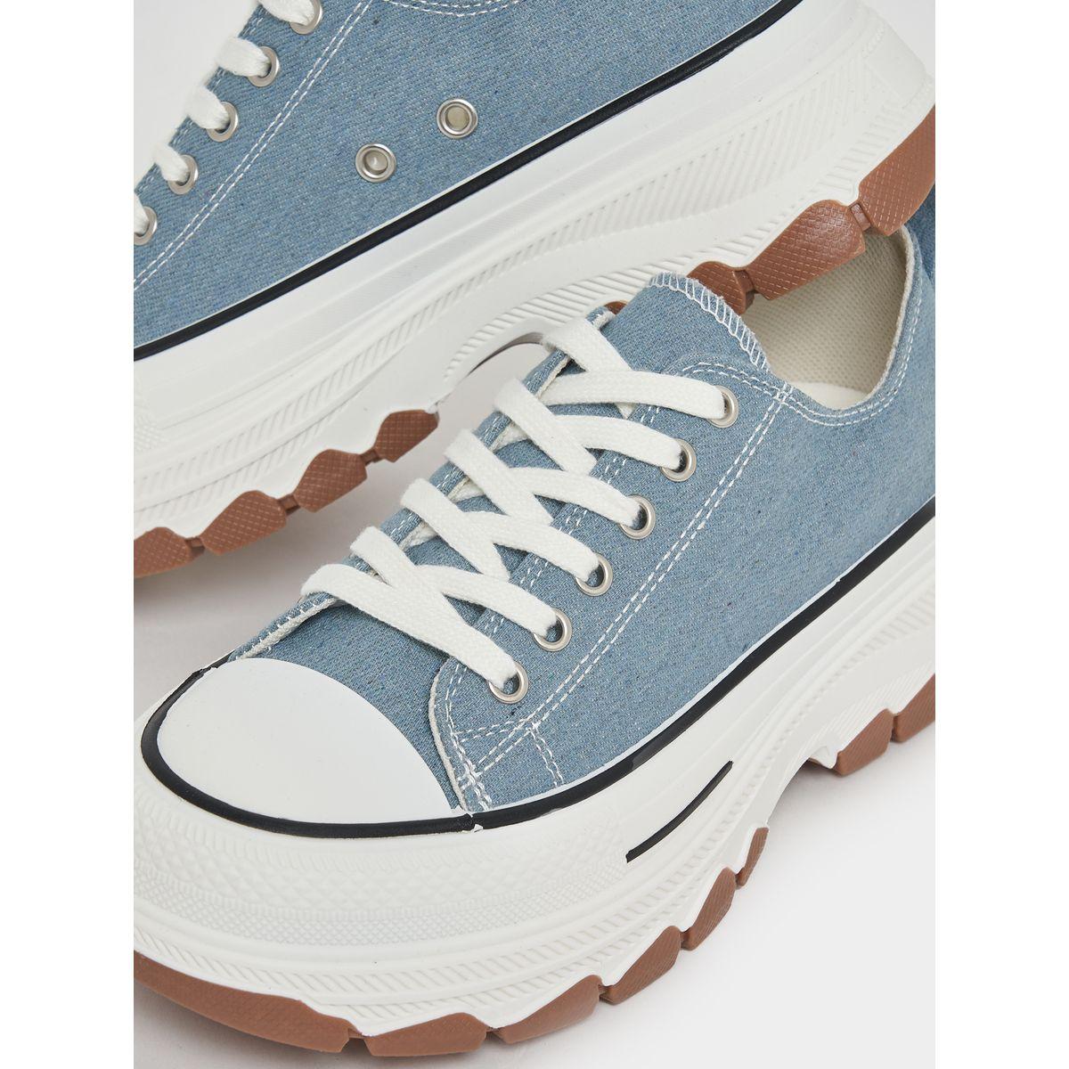 Styli Canvas Lace Up Platform Sneakers-women-shoes-sneakers-image-4