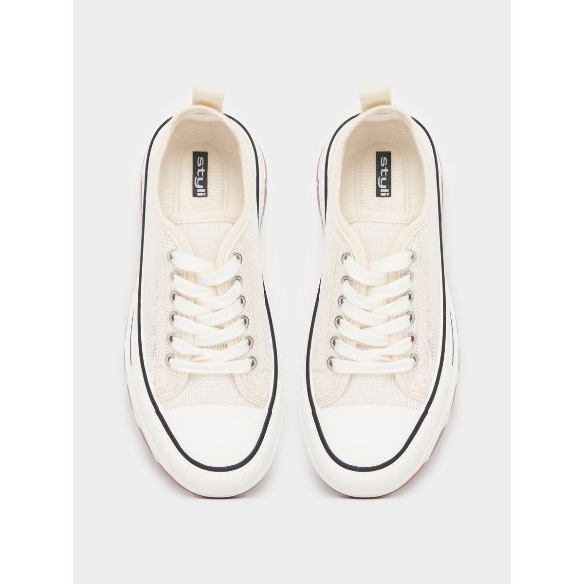 Styli Textured Canvas Look Chunky Casual Shoes-women-shoes-sneakers-image-5