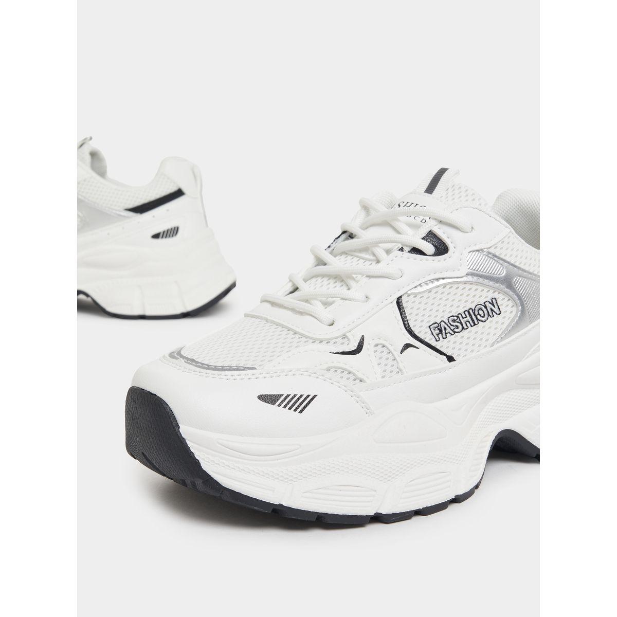 حذاء سنيكرز شانكي بتفاصيل شبكية-women-shoes-sneakers-image-4