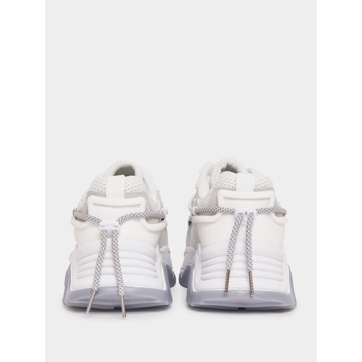 Styli Mesh Upper Double Lace Chunky Sneakers-women-shoes-sneakers-image-4