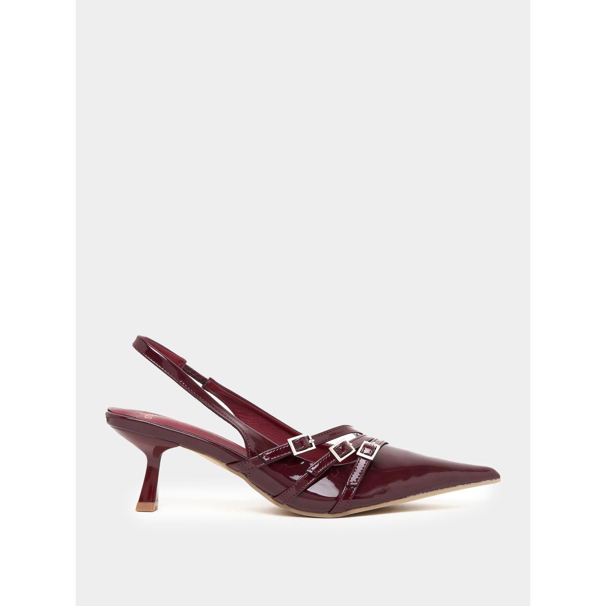 Styli Buckle Strap Detail Slingback Pumps-women-shoes-heels-image-1
