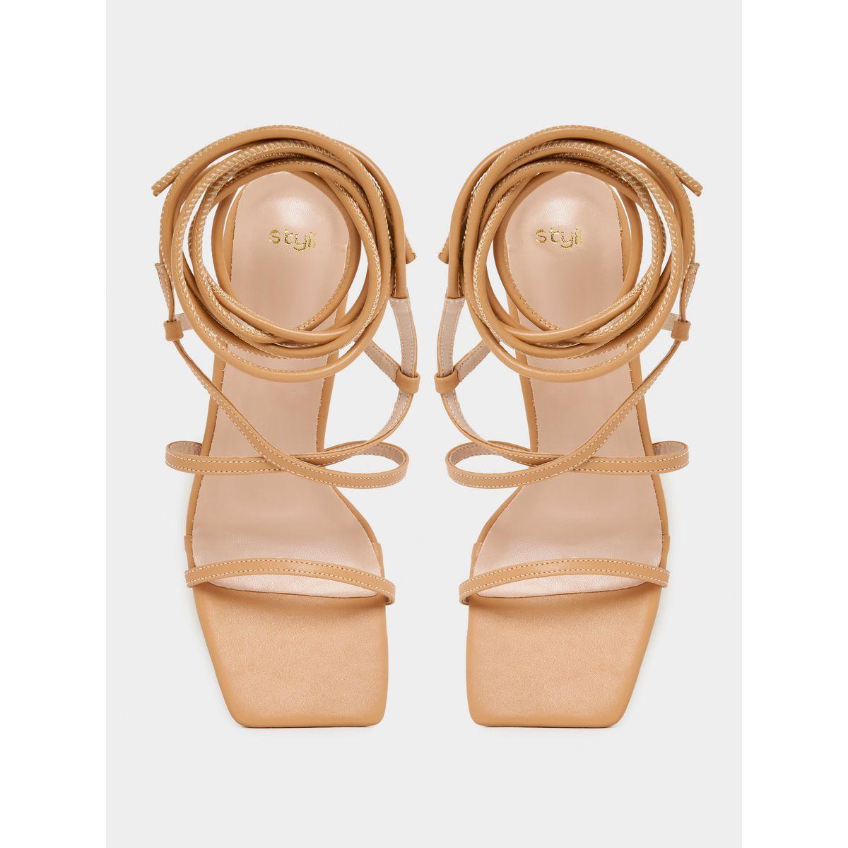 صندل بكعب سميك مع اربطة-women-shoes-heels-image-2