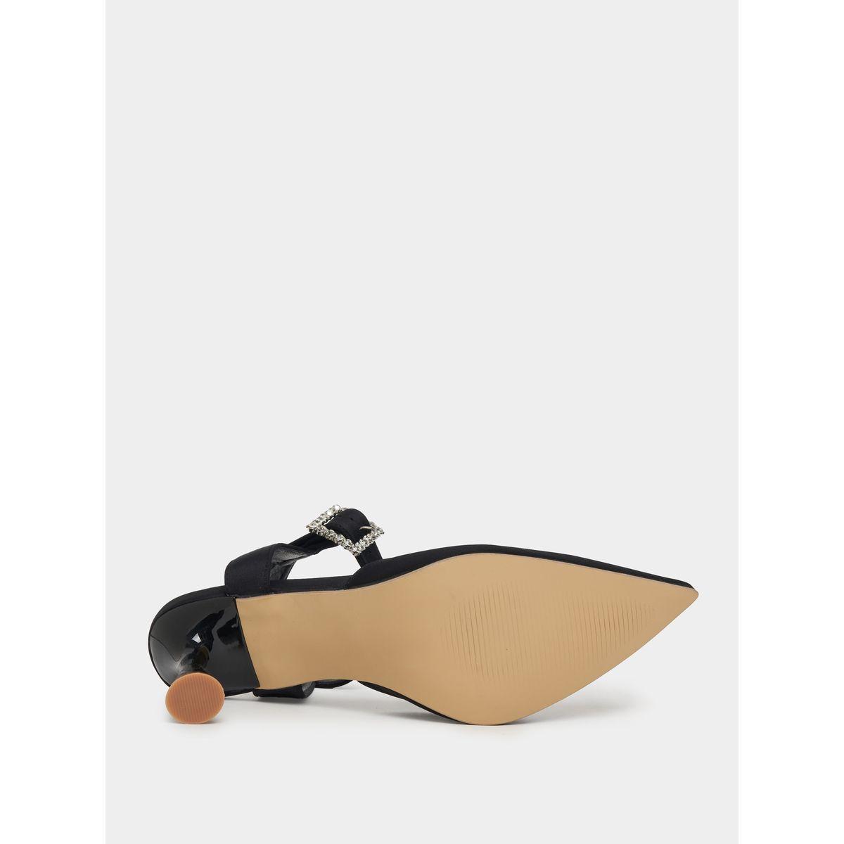 Styli Embellished Ankle Strap Pointed Toe Pumps-women-shoes-heels-image-6