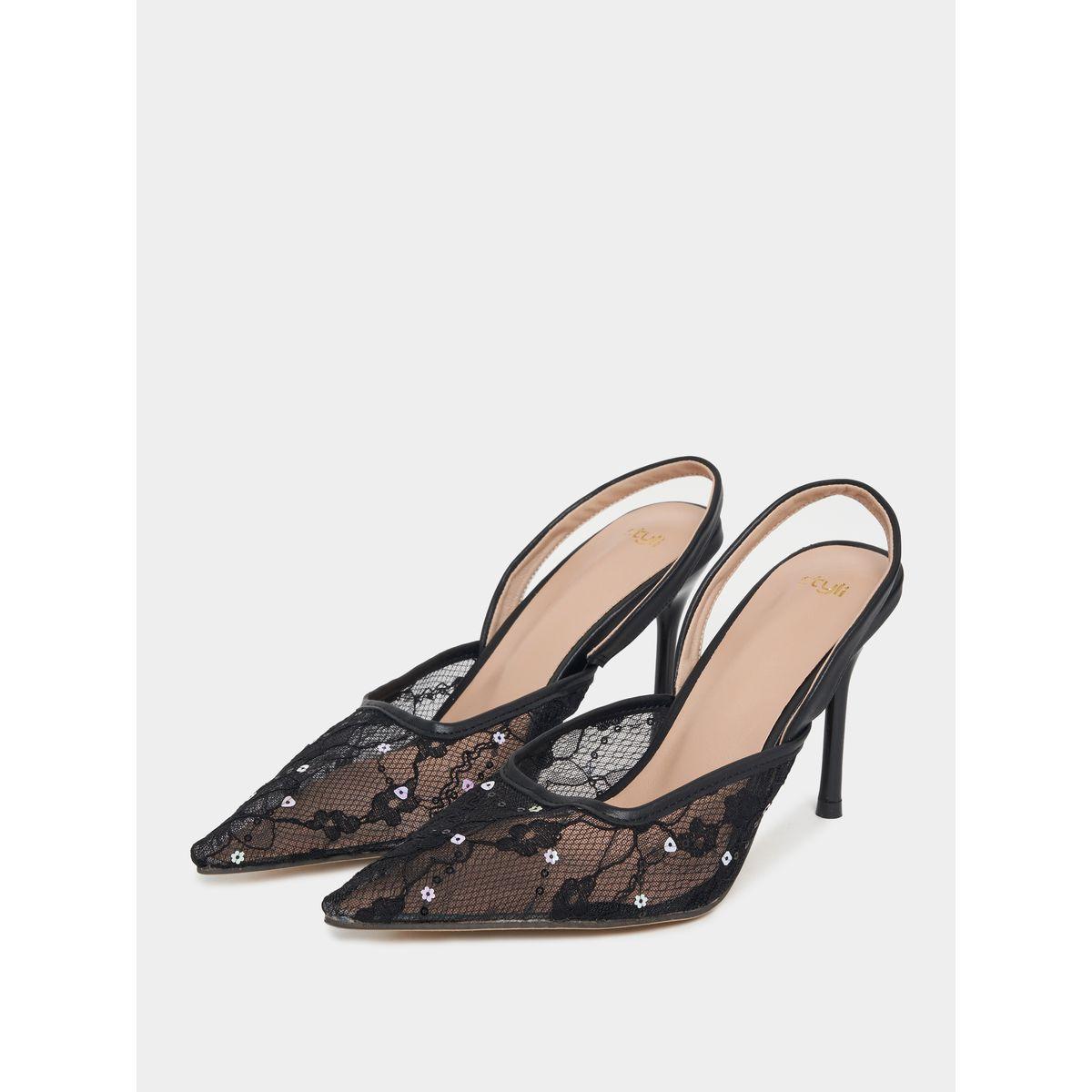 Styli Mesh Insert Slingback Stiletto Pumps-women-shoes-heels-image-3