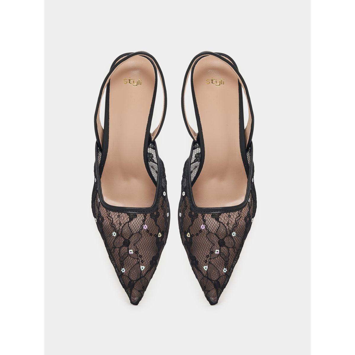 Styli Mesh Insert Slingback Stiletto Pumps-women-shoes-heels-image-6