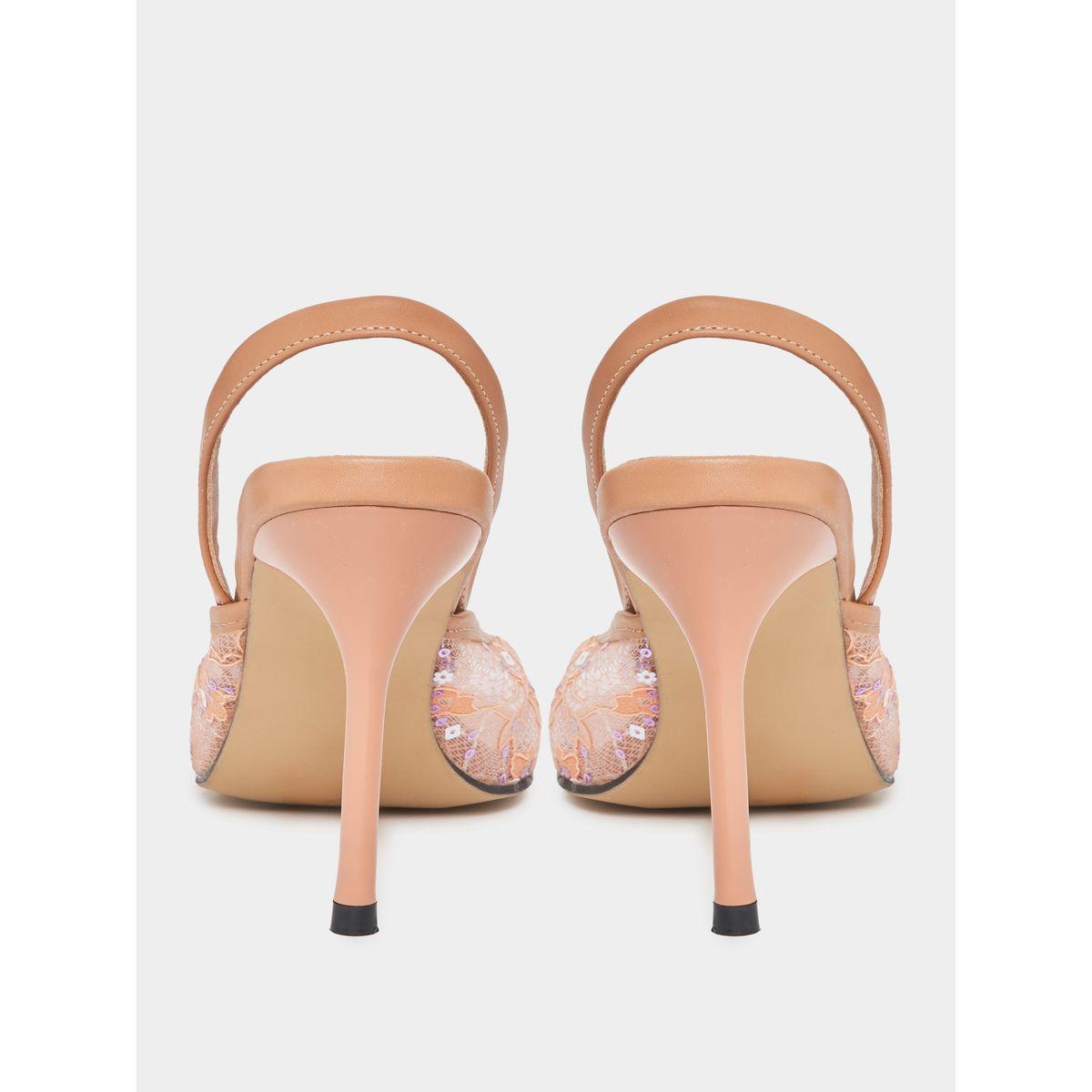 Styli Mesh Insert Slingback Stiletto Pumps-women-shoes-heels-image-4