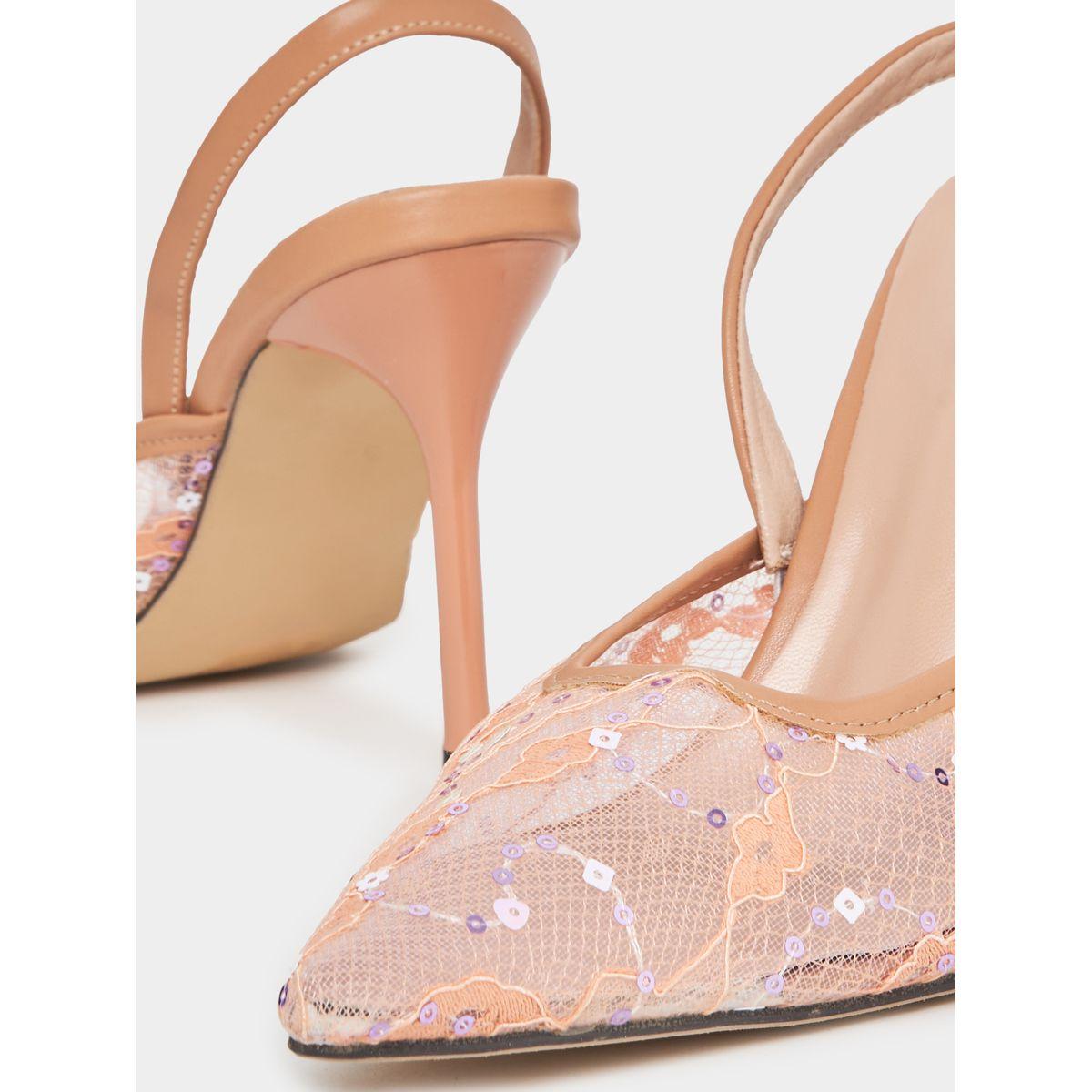 Styli Mesh Insert Slingback Stiletto Pumps-women-shoes-heels-image-5