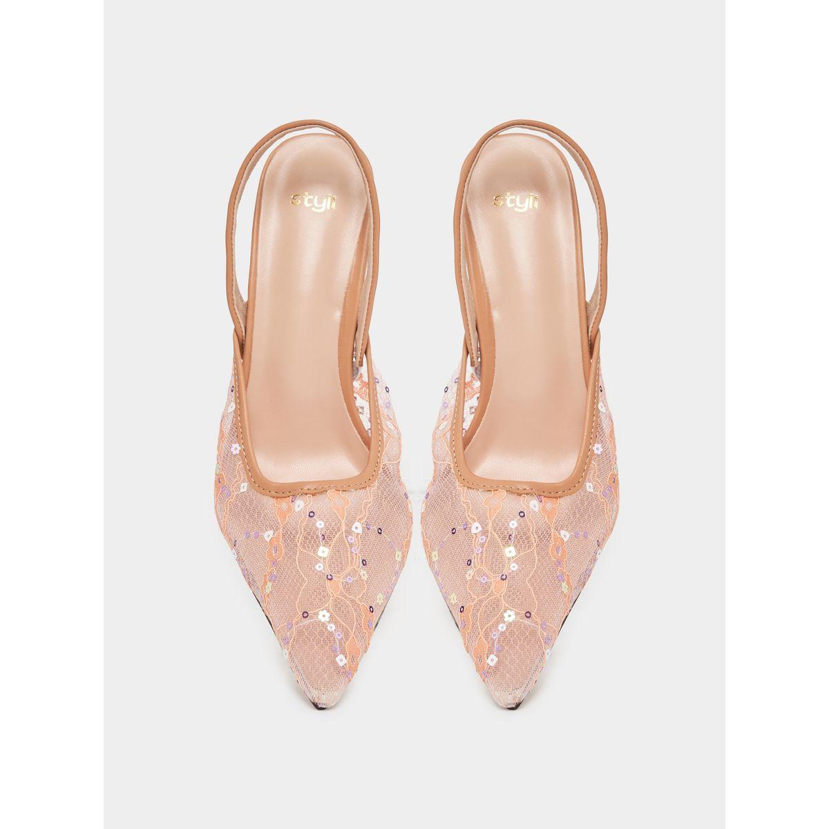 حذاء بامب ستيليتو بسير خلفي وتفاصيل شبكية-women-shoes-heels-image-2