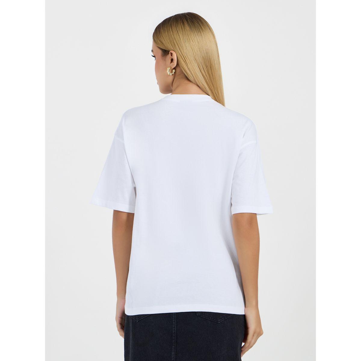 تيشيرت فضفاض بياقة دائرية وطبعة جرافيك-women-clothing-tshirts-image-4